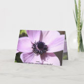 薄紫のアネモネ カード (裏面)