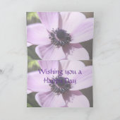 薄紫のアネモネ カード (内部)