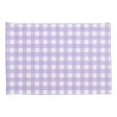 薄紫のギンガム 枕カバー (裏面-右)