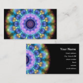 薄紫のステンドグラス窓 名刺 (正面/裏面)