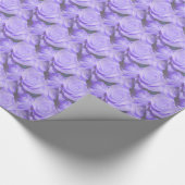 薄紫のバラ ラッピングペーパー (角)