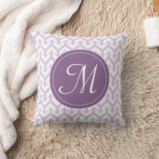 薄紫のパターン(の模様が)あるな枕 クッション (ブランケット)