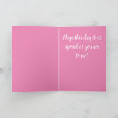 薄紫のピンクの母の日 カード (内部)