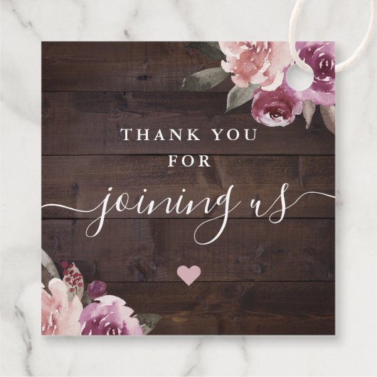 薄紫のフローラ素朴な木の愛は甘い フェイバータグ (裏面)