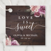 薄紫のフローラ素朴な木の愛は甘い フェイバータグ (正面)