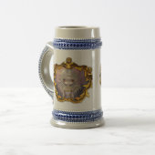 薄紫のロココ様式のゴシック様式妖精のマグの天使 ビールジョッキ (正面左)