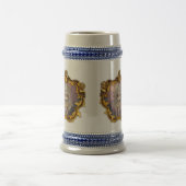 薄紫のロココ様式のゴシック様式妖精のマグの天使 ビールジョッキ (中央)