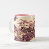 薄紫の写真のコーヒー・マグ ツートーンマグカップ (正面左)