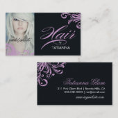 薄紫の名刺による311毛 名刺 (正面/裏面)