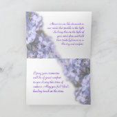 薄紫の咲くことは大事な行事をカスタマイズ カード (内部)