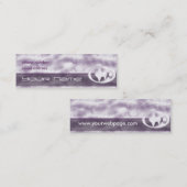 薄紫の夢のプロフィールカード スキニー名刺 (正面/裏面)