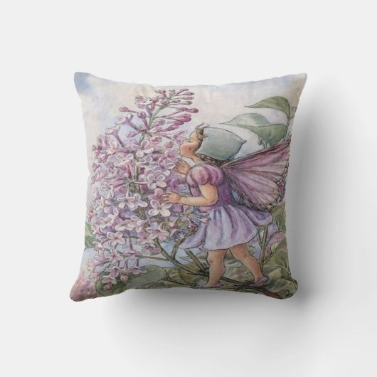 「薄紫の妖精」 クッション (裏面)