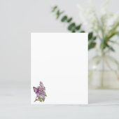 「薄紫の妖精」文房具と封筒 (スタンド正面)