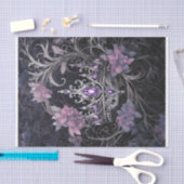 薄紫の宝石きらきら光る付きの王冠を持って来る 薄葉紙 (クラフト)