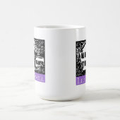 薄紫の小山のマグ コーヒーマグカップ (中央)