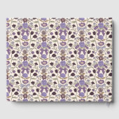 薄紫の弓と花のフローラ ゲストブック (裏面)