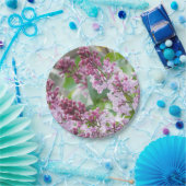 薄紫の春の紙皿 ペーパープレート (パーティー)