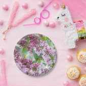 薄紫の春の紙皿 ペーパープレート (パーティー)