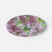 薄紫の春の紙皿 ペーパープレート (アングル)