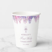 薄紫の最初の聖餐式 紙コップ (裏面)