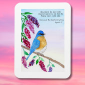 薄紫の木に青い鳥を植えた全国の俳句 マグネット