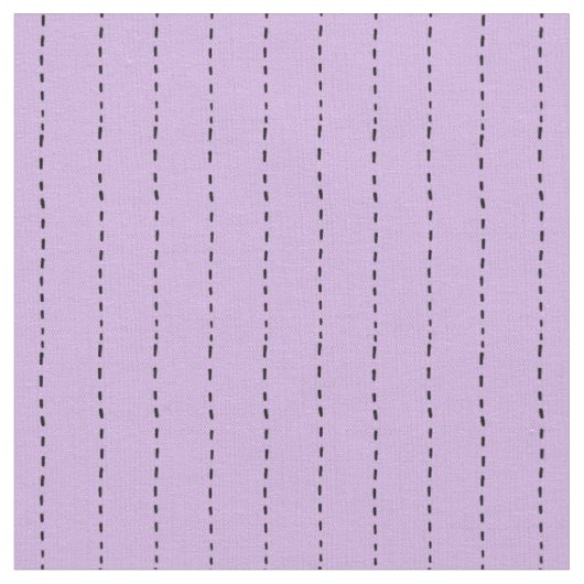 薄紫の破線 ファブリック (クローズアップ)