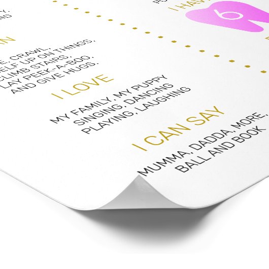 薄紫の第1期マイルストーンのポスター ポスター (角)