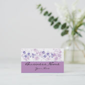 薄紫の紫色の名刺の蝶視野 名刺 (スタンド正面)