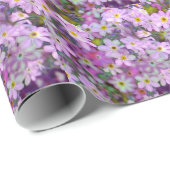 薄紫の花柄 ラッピングペーパー (ロールコーナー)