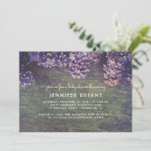 薄紫の花素朴木春ベビーシャワー 招待状 (スタンド正面)