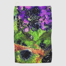 薄紫の花葉とモザイクで刻まれた熟成