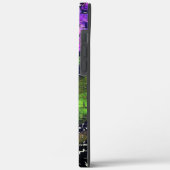 薄紫の花葉とモザイクで刻まれた熟成 Case-Mate iPhoneケース (裏面 / 左)