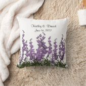 薄紫の花 クッション (ブランケット)