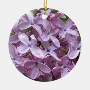 薄紫の花 セラミックオーナメント