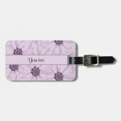 薄紫の花 ラゲッジタグ (正面横)