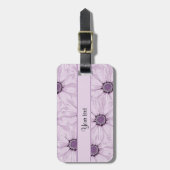 薄紫の花 ラゲッジタグ (正面縦)