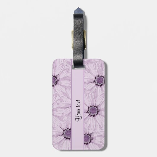 薄紫の花 ラゲッジタグ (裏面縦)