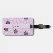 薄紫の花 ラゲッジタグ (裏面横)