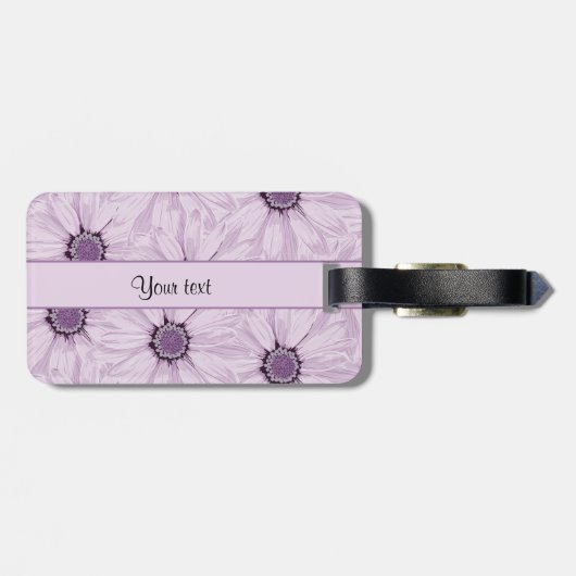 薄紫の花 ラゲッジタグ (裏面横)