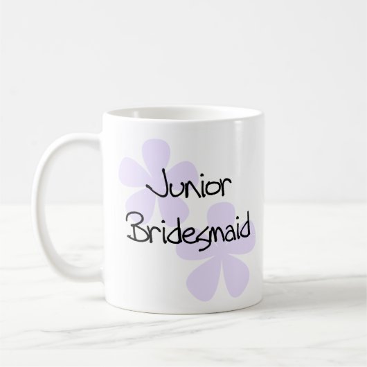 薄紫の花Jr.の新婦付添人 コーヒーマグカップ (左)