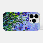 薄紫の虹彩、有名なモネ絵画ットの iPhoneケース (裏面横)