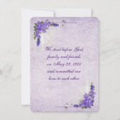 薄紫の誓の更新 招待状 (正面)