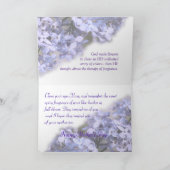 薄紫の開花 – 母の日 – または任意の大事な行事 カード (内部)