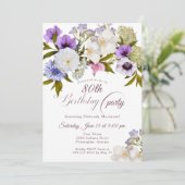 薄紫の80歳の祖母の庭 招待状 (スタンド正面)