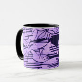 薄紫はパイントのマグを抽出します マグカップ (正面左)