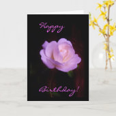 薄紫は上がりました カード (黄色い花)