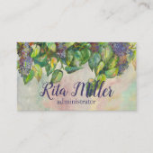 薄紫は紫春 名刺 (正面)