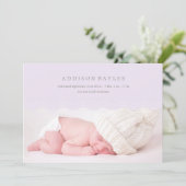 薄紫は%PIPE%の誕生の発表を振ります 案内状 (スタンド正面)