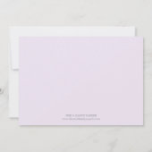 薄紫は%PIPE%の誕生の発表を振ります 案内状 (裏面)