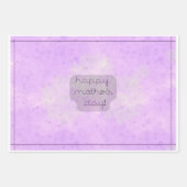 薄紫ひまわり母の日包み紙セット ラッピングペーパーシート (正面3)